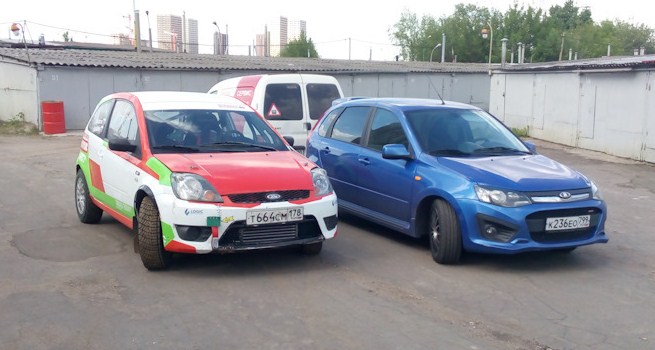 Мои Ford Fiesta и Lada Kalina Sport