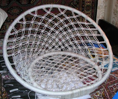 Плетем круглое кресло-гамак своими руками для дома и дачи,кресло