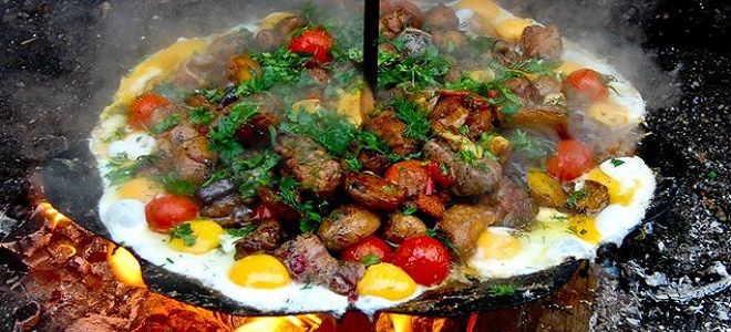 Садж - вкусное, колоритное блюдо азербайджанской кухни азербайджанская кухня,кулинария,мясные блюда,рецепты