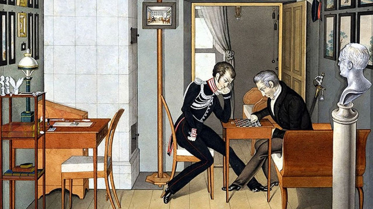 Заглавное фото. «Приёмная графа А.Х. Бенкендорфа». Неизвестный художник, конец 1820-х гг. Санкт-Петербург