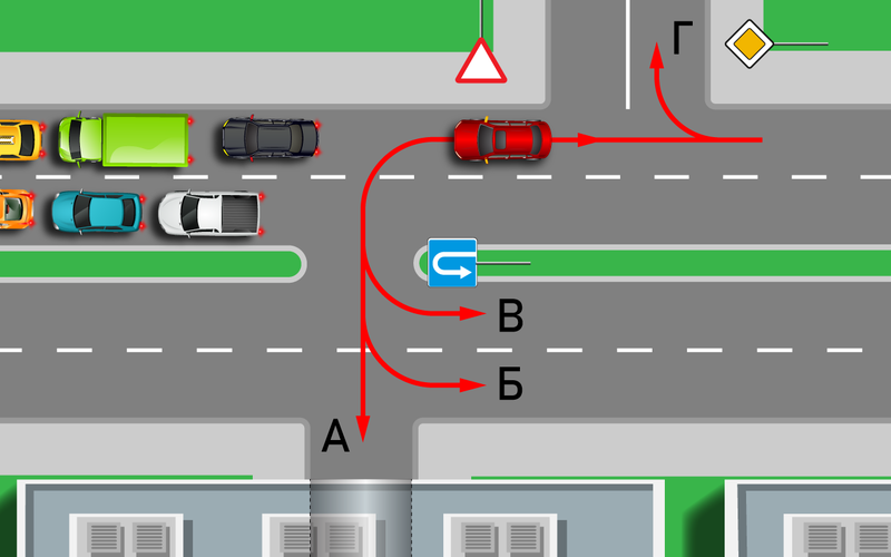 Как объехать пробку без штрафа — простой тест по ПДД авто и мото,автоновости,пдд