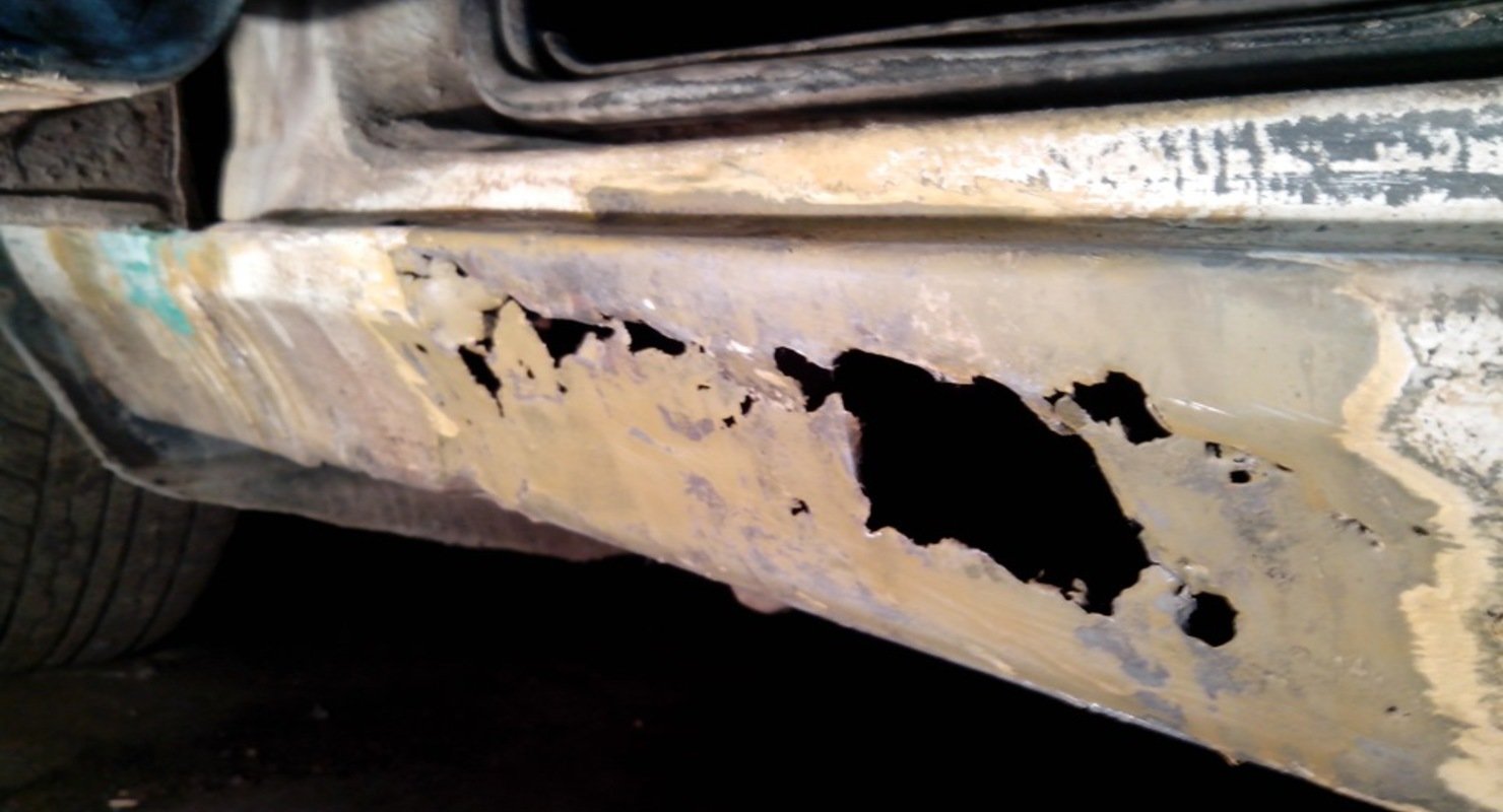 Как отремонтировать пороги автомобиля стеклотканью