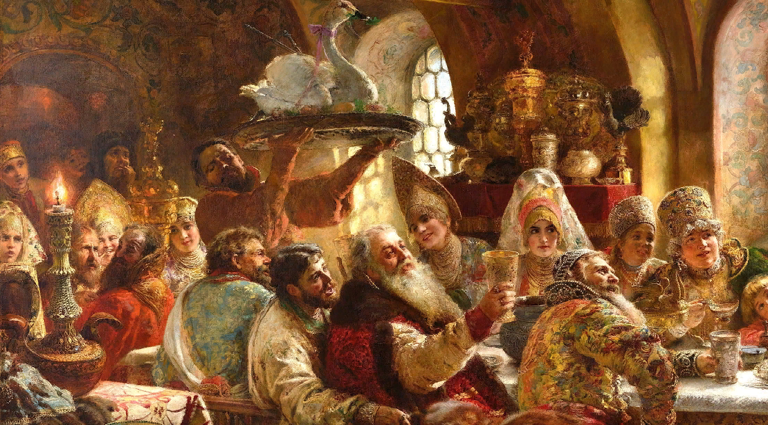 Боярский свадебный пир, картина Маковского К. Е.