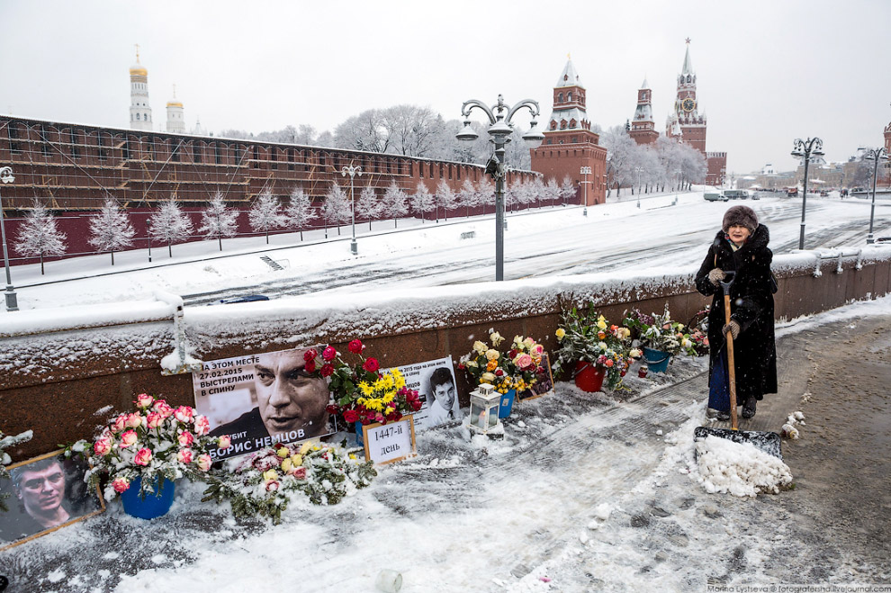 Прогулка по Москве после снегопада пейзажи