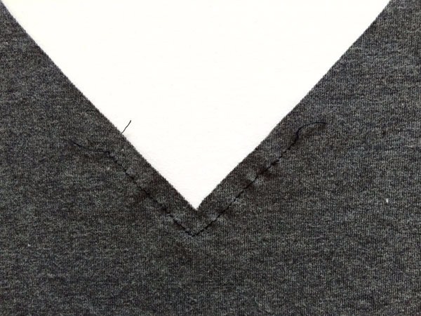 V-образный вырез горловины в изделиях из трикотажа одежда