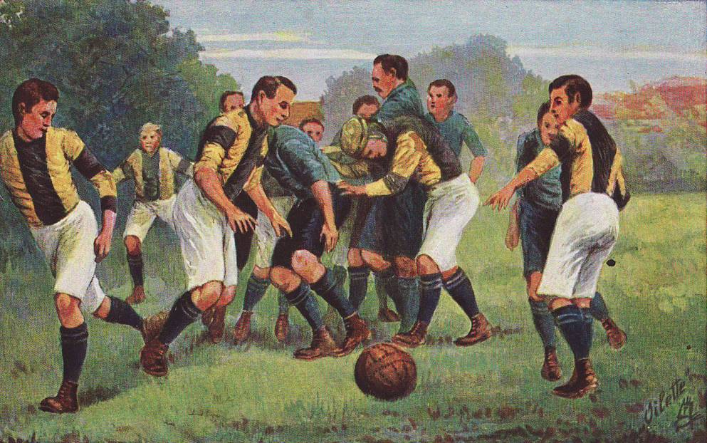 Возникновения игры футбол. Арне эспил вратарь. Зарождение футбола в Англии. Регби Англия 19 век. Футбол в древней Англии.