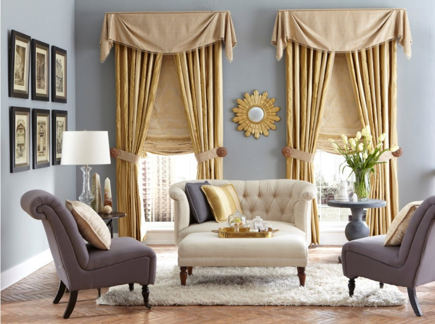 Нескучные шторы: как правильно выбрать красивые ламбрекены для разных помещений в доме