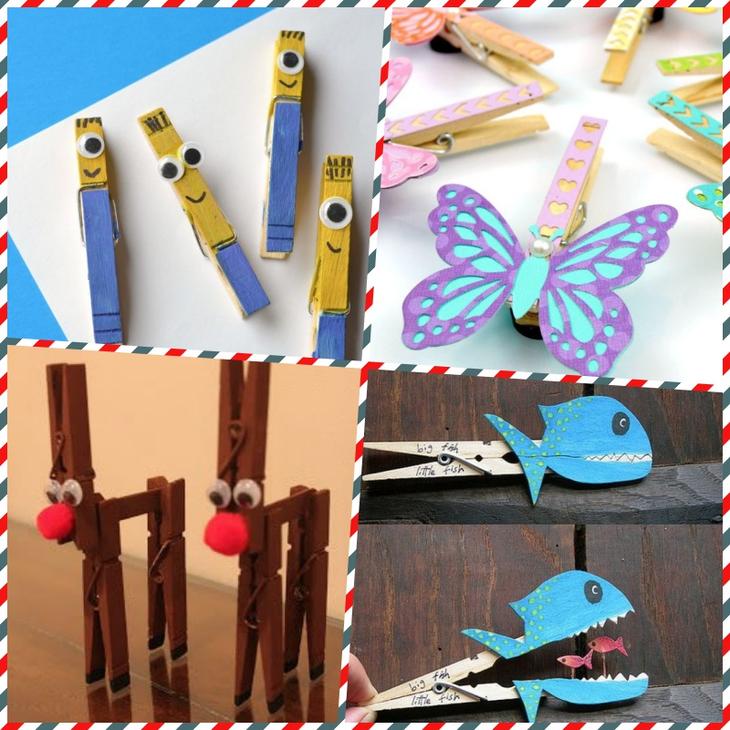 Удивительные вещи из деревянных прищепок