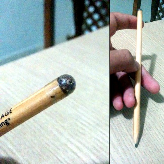 «На конце моего карандаша есть семена. Когда карандаш источится, их можно посадить и вырастет новое дерево» необычное, прикол, фото
