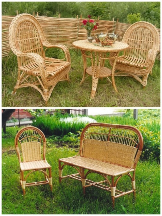 Дачная мебель своими руками из подручных материалов и бросовых вещей интерьер