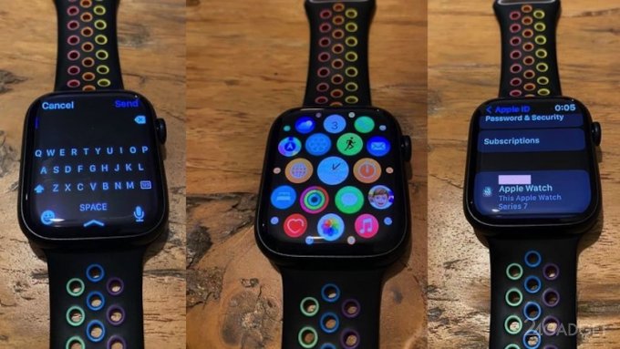 Появились фото реальных Apple Watch Series 7