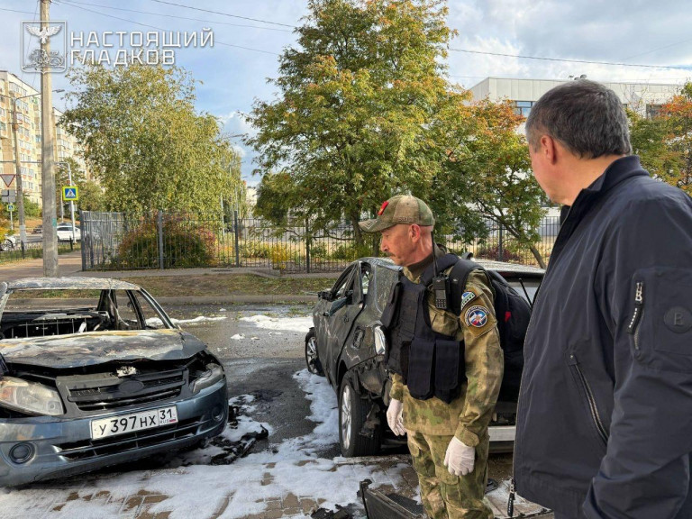 На заглавном фото: Последствия атаки дронов ВСУ на Белгородскую область.