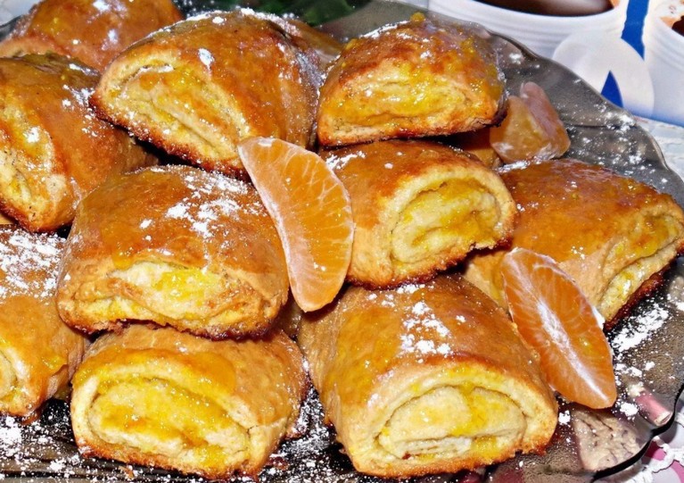 ЦИТРУСОВЫЕ слоечки с сочной начинкой