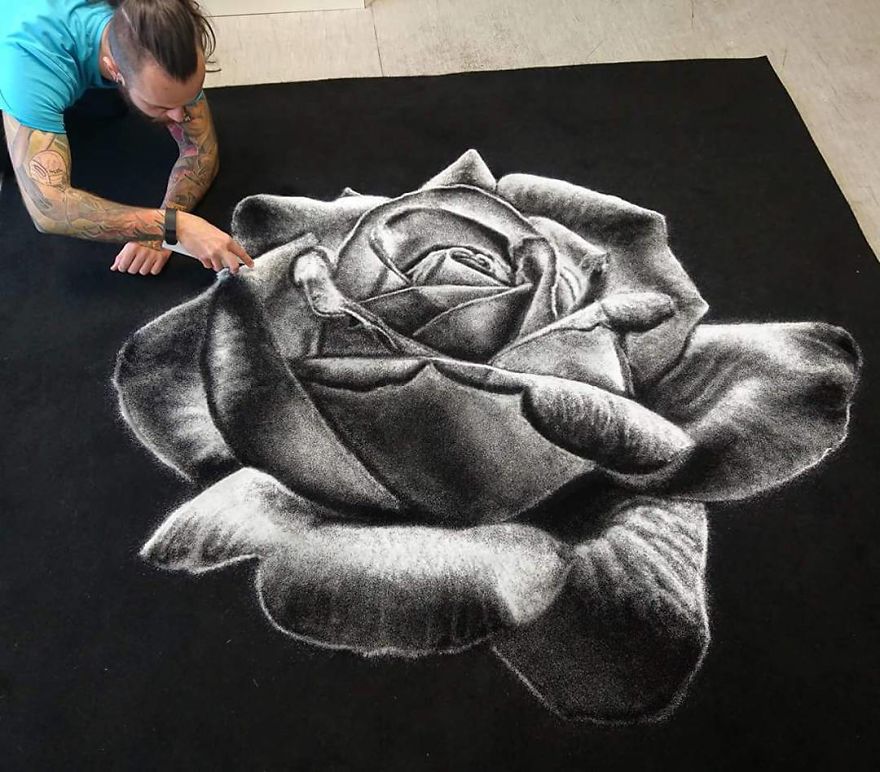 Роза из соли