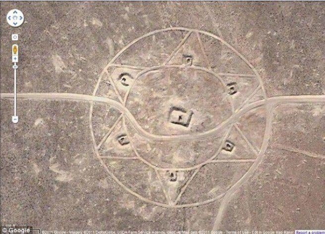 Круги на полях в пустыне Невады google maps, в мире, карта, люди, подборка, прикол, юмор