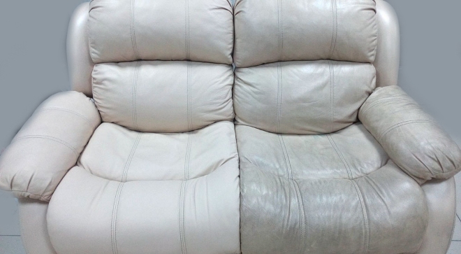 Как почистить белый диван из экокожи