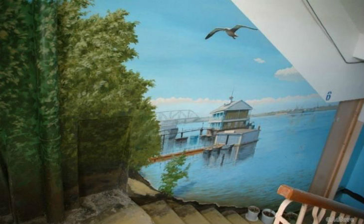 Жильцы дома решили, что хотят жить в красивом подъезде, и преобразили его до неузнаваемости Жильцы дома решили, что хотят жить в красивом подъезде, и преобразили его до неузнаваемости