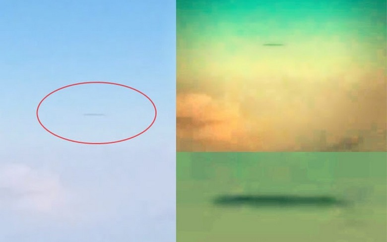 Над Канадой пассажир самолета заметил сигарообразный НЛО