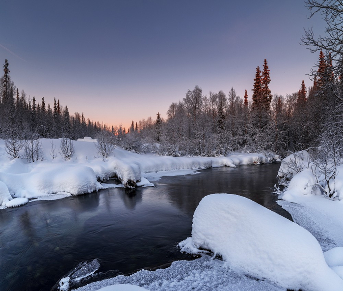 Морозные зимние пейзажи на снимках Романа Горячего и стихи русских поэтов-классиков о зиме! 