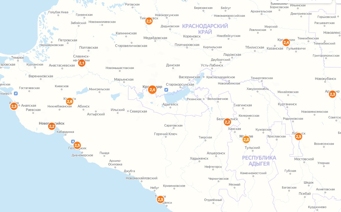 Мостовской район станица ярославская карта