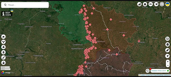 ПО ДАННЫМ РАЗВЕДКИ, ВСУ ПЫТАЮТСЯ КОНТРАТАКОВАТЬ В НАПРАВЛЕНИИ КИСЛОВКИ И СИНЬКОВКИ. КАРТА: УКРАИНСКИЕ OSINT-РЕСУРСЫ