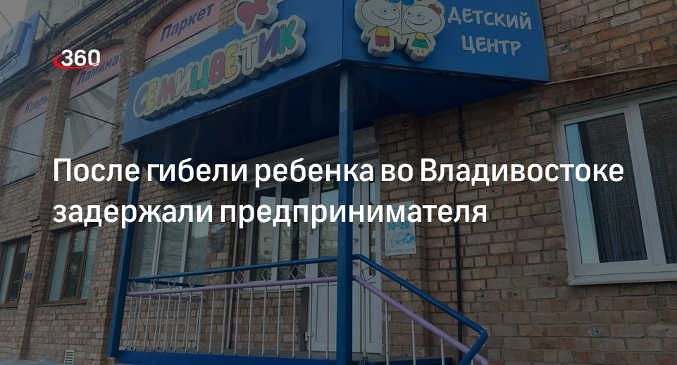 СК: после гибели ребенка в развлекательном центре Владивостока задержан ИП