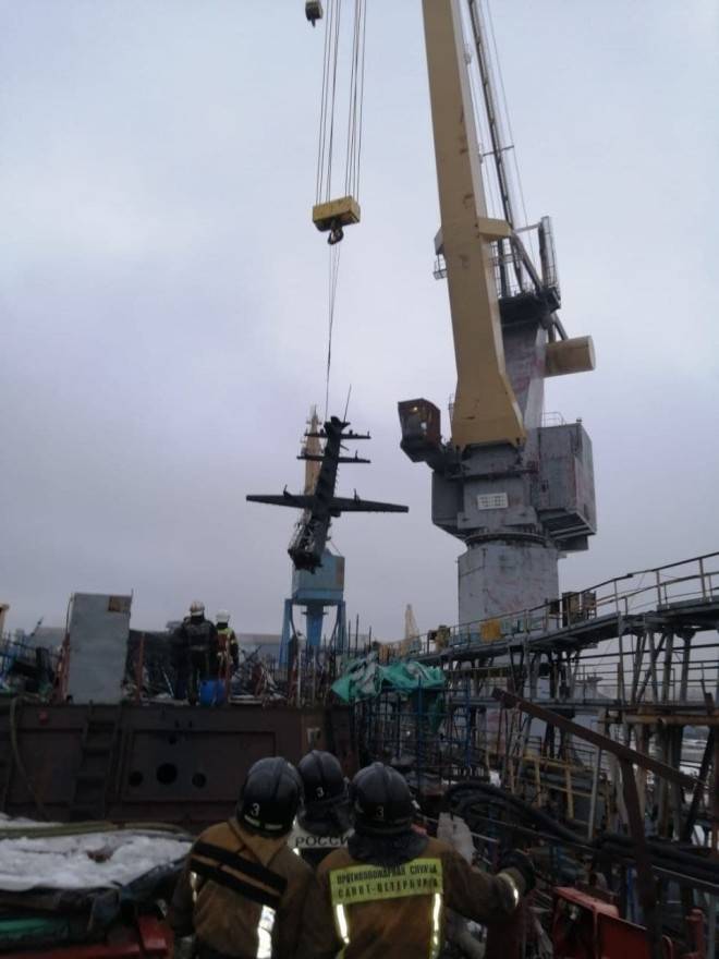 Спасатели полностью ликвидировали последствия пожара на верфи в Петербурге Спасатели полностью ликвидировали последствия пожара на верфи в Петербурге Происшествия