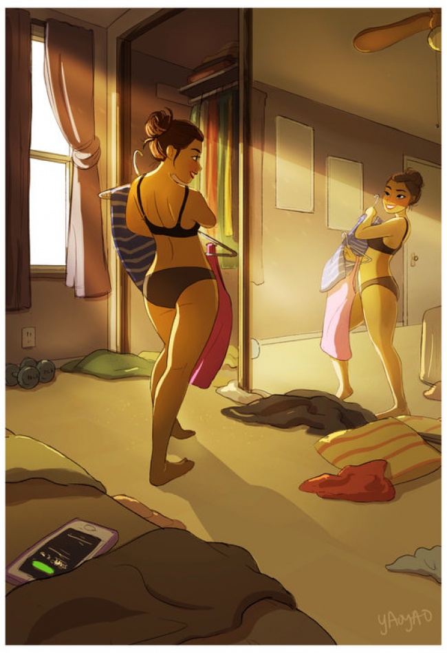 18 теплых иллюстраций, которые поймут те, кто живет один