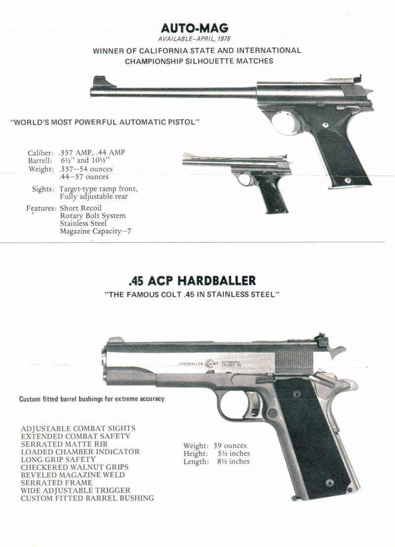 Аристократ из Пасадены. Вариации на тему Auto Mag Аристократ из Пасадены. Вариации на тему Auto Mag оружие