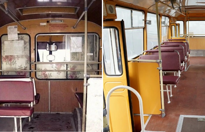 Так выглядел салон автобуса 