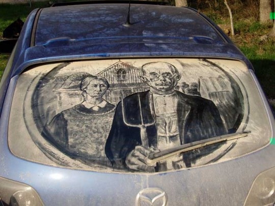 Рисунки на грязных автомобилях Dirty, art, car, авто, грязь, рисунки