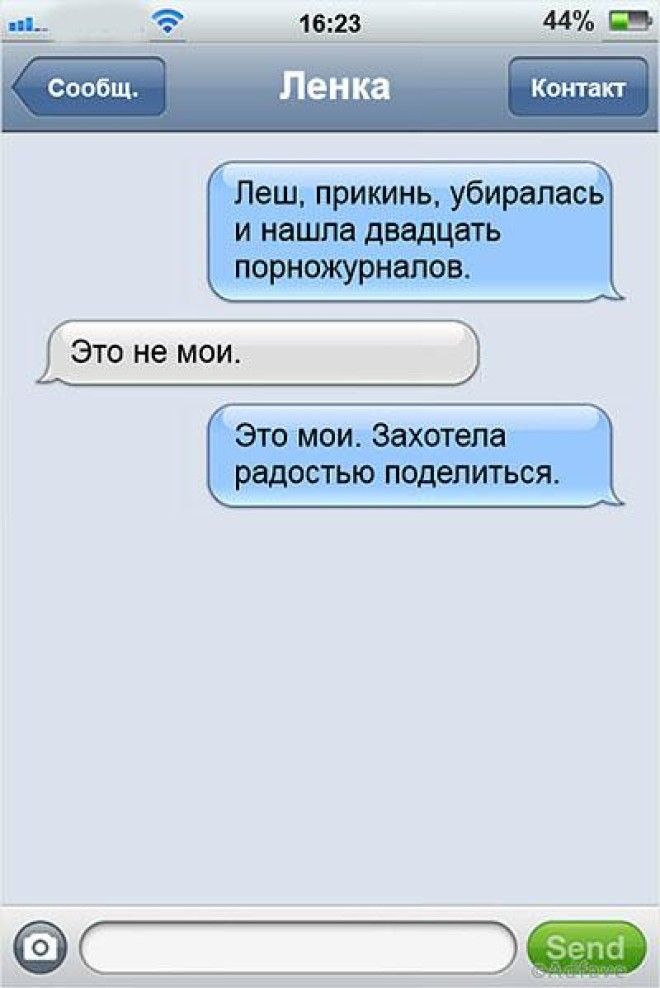 19 ну очень смешных SMS семейной пары