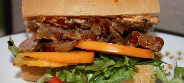 Мужской бутерброд со стейком вкусный рецепт с фото пошагово и видео