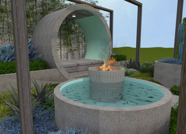 Бассейн, беседка и многое другое из бетонных колец Бассейн, беседка и многое другое из бетонных колец идеи,советы