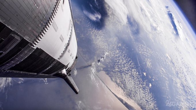 Представлены лучшие кадры из космоса с девятого полёта Starship