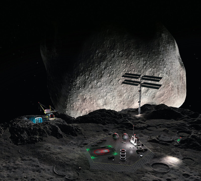 Добыча ископаемых на астероиде