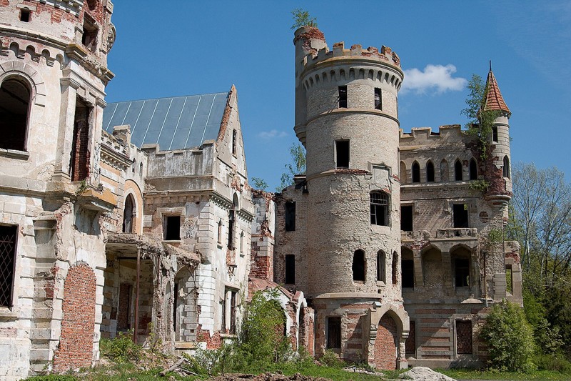 7.Усадьба Храповицкого в Муромцево заброшенная, замки, фотографии