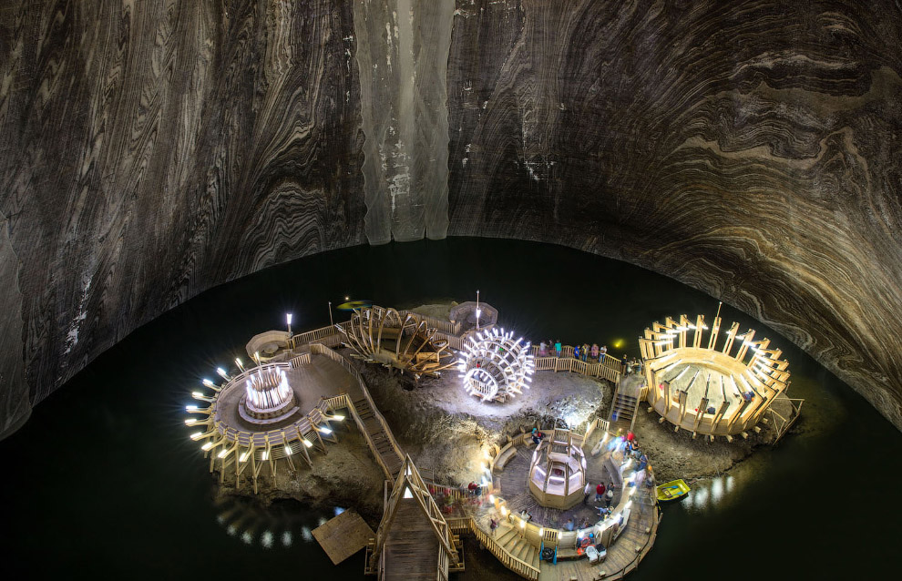 Странная красота соляных шахт со всего мира необычное,пещеры,подземелье,природа,соль,шахта