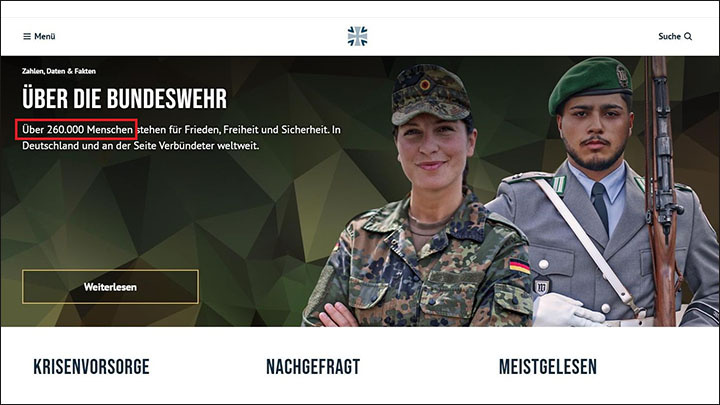 ИНТЕРНЕТ-САЙТ BUNDESWEHR.DE