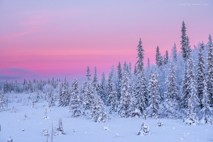 Морозные зимние пейзажи на снимках Романа Горячего и стихи русских поэтов-классиков о зиме! 