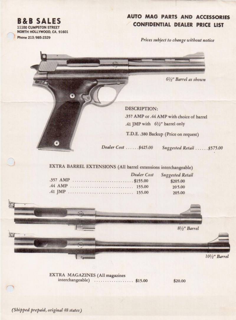 Аристократ из Пасадены. Вариации на тему Auto Mag Аристократ из Пасадены. Вариации на тему Auto Mag оружие
