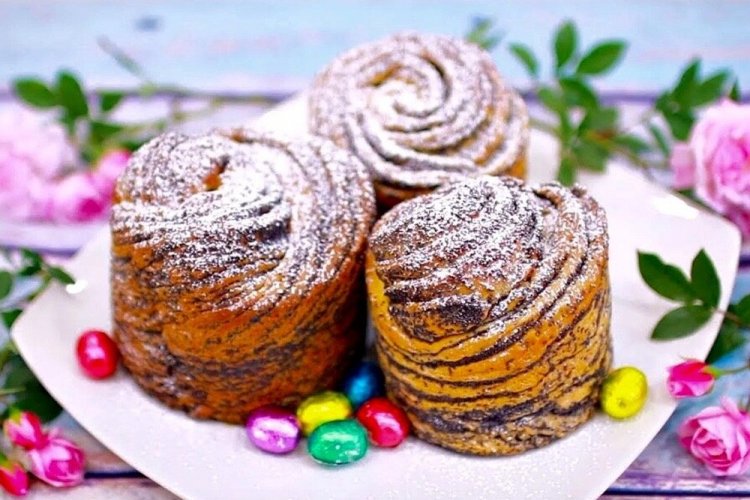 Пасхальный кулич краффин с маком Пасхальный кулич краффин с маком