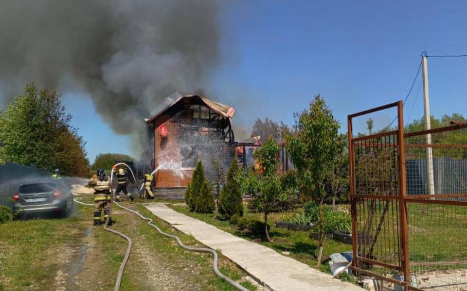 Женщина и ребёнок пострадали при пожаре под Рязанью