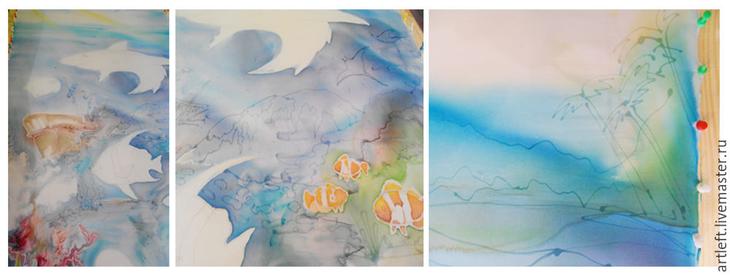 Создаем парео-трансформер в технике холодный батик парео