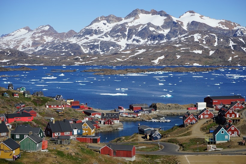 Как будет выглядеть остров Гренландия, когда на нем растает весь лед 