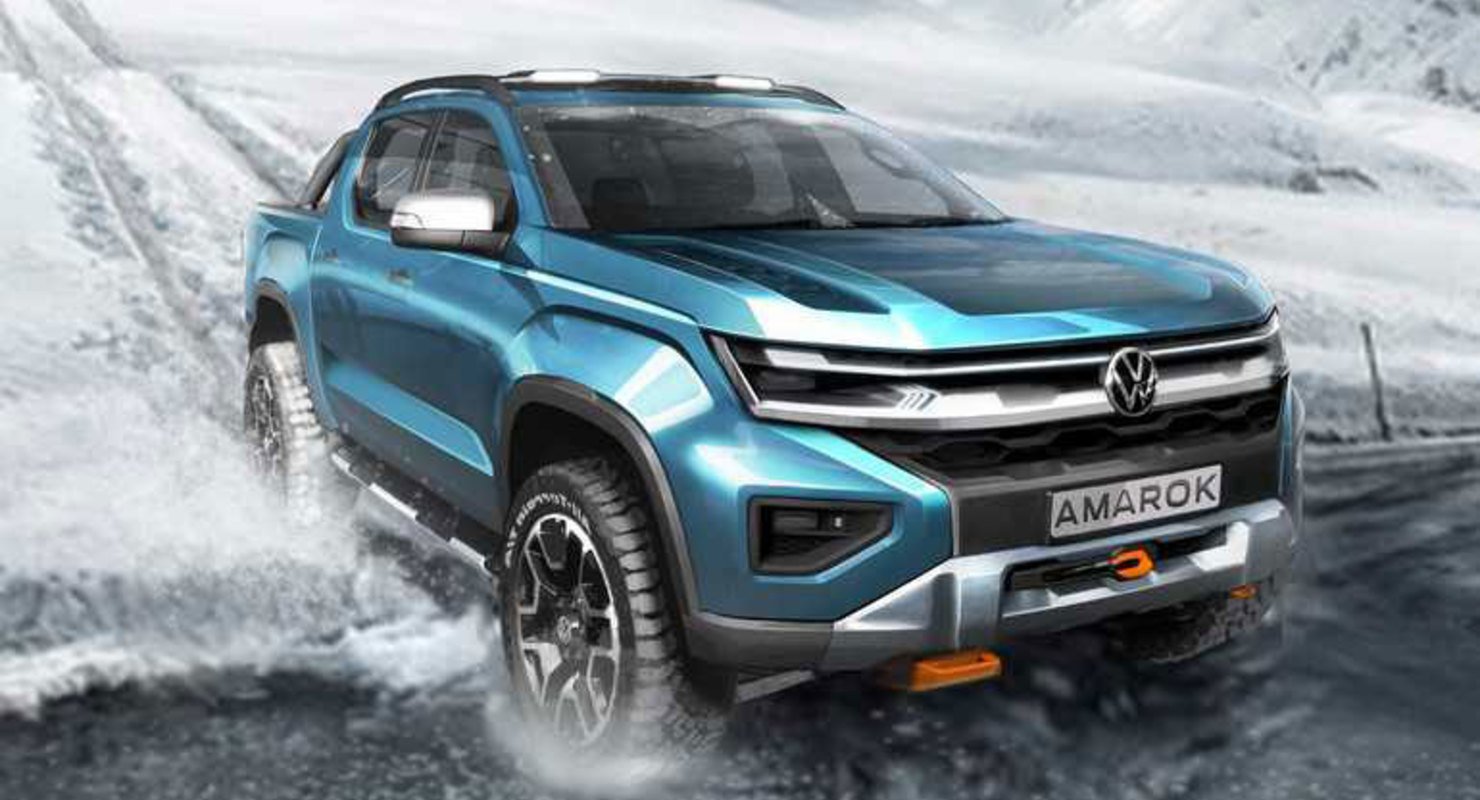 Volkswagen показал официальное изображение Amarok 2022 Автомобили