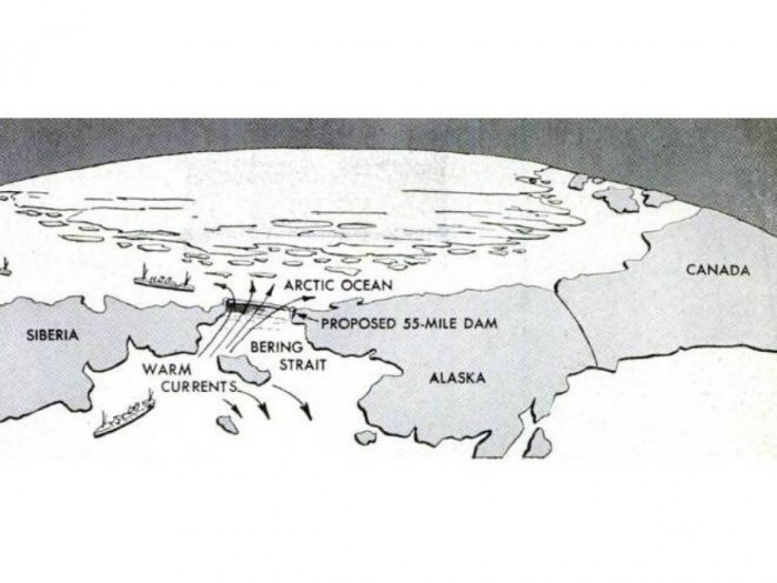 Суперпроект СССР, или как советский учёный планировал выращивать апельсины в Якутии и обогреть Аляску и Канаду проект, Борисова, Петра, пролива, через, огромных, Гольфстрима, часть, Берингов, существенно, льдов, Однако, пролив, проекта, учёные, Берингова, Гольфстрим, насосов, регионах, только