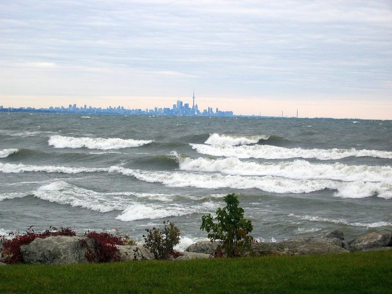 Lake Ontario on a choppy day.