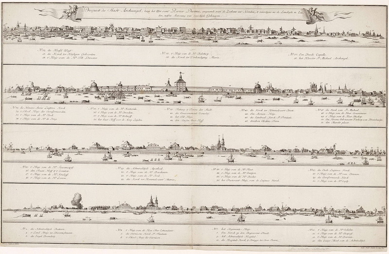 ​Здания Архангельская на рисунке 1790 года. commons.wikimedia.org - В начале славных дел | Warspot.ru