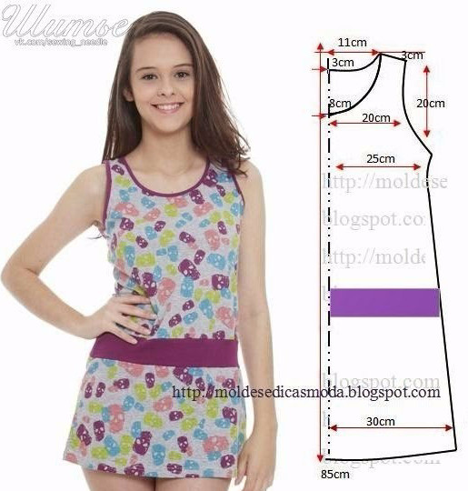 Летние платья и сарафаны с простыми выкройками Летние платья и сарафаны с простыми выкройками